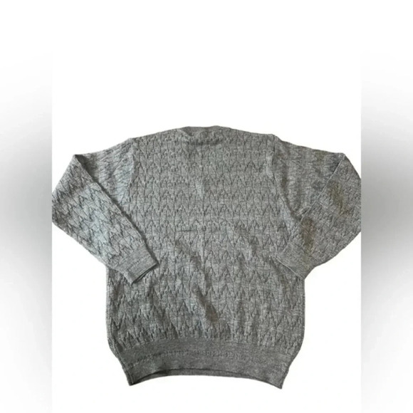 Monte Carlo Men Grey Self Design Wool blend Pullover - Picture 3 of 8